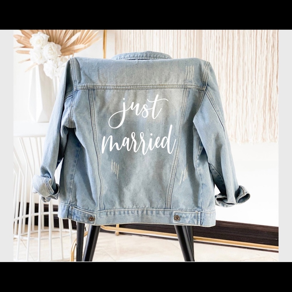 Just Married Denim Jacket